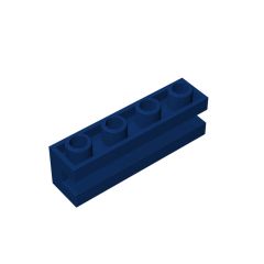 Brick Special 1 x 4 with Groove #2653 Dark Blue
