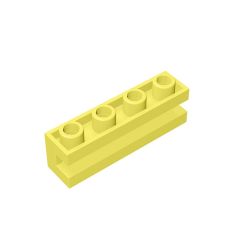 Brick Special 1 x 4 with Groove #2653 Bright Light Yellow