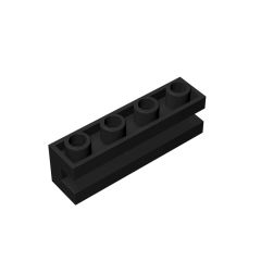 Brick Special 1 x 4 with Groove #2653 Black 10 pieces