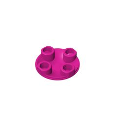 Plate Round 2 x 2 with Rounded Bottom - Boat Stud #2654 Magenta