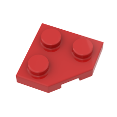 Wedge Plate 2 x 2 Cut Corner #26601 Red