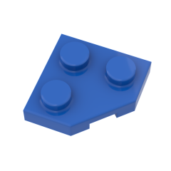 Wedge Plate 2 x 2 Cut Corner #26601 Blue