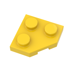 Wedge Plate 2 x 2 Cut Corner #26601 Yellow