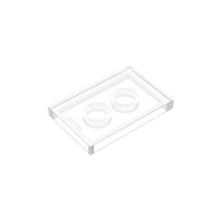 Flat Tile 2 x 3 #26603 Trans-Clear Gobricks