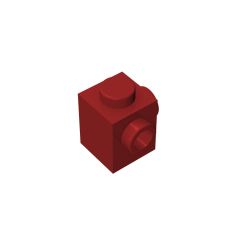 Brick Special 1 x 1 with Studs on 2 Adjacent Sides #26604 Dark Red