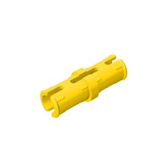 Technic Pin with Friction Ridges Lengthwise and Center Slots #2780 Yellow
