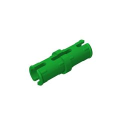 Technic Pin with Friction Ridges Lengthwise and Center Slots #2780 Green
