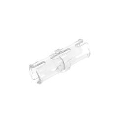 Technic Pin with Friction Ridges Lengthwise and Center Slots #2780 Trans-Clear
