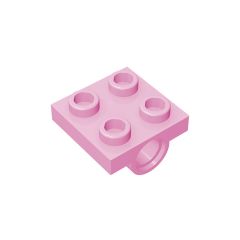 Plate Special 2 x 2 with 2 Pin Holes #2817 Bright Pink