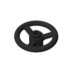 Technic Steering Wheel Small (3 Studs Diameter) #2819 Black
