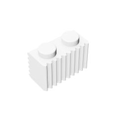 Brick Special 1 x 2 with Grill #2877 White 10 pieces