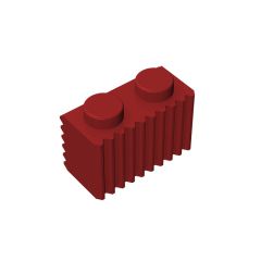 Brick Special 1 x 2 with Grill #2877 Dark Red