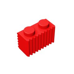 Brick Special 1 x 2 with Grill #2877 Red 10 pieces
