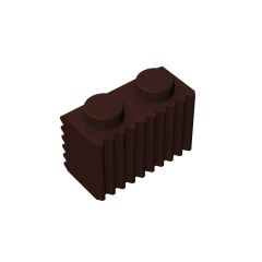 Brick Special 1 x 2 with Grill #2877 Dark Brown