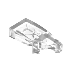 Slope Curved 2 x 1 with Stud Notch Right #29119 Trans-Clear