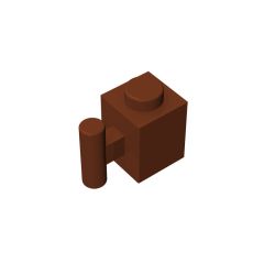 Brick Special 1 x 1 with Handle #2921/28917 Reddish Brown