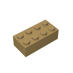 Brick 2 x 4 #3001 Dark Tan