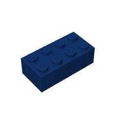 Brick 2 x 4 #3001 Dark Blue 10 pieces