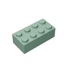 Brick 2 x 4 #3001 Sand Green