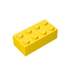 Brick 2 x 4 #3001 Yellow 10 pieces