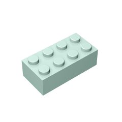 Brick 2 x 4 #3001 Light Aqua 10 pieces