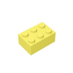 Brick 2 x 3 #3002 Bright Light Yellow