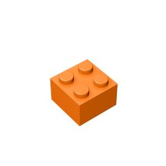 Brick 2 x 2 #3003 Orange