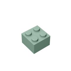 Brick 2 x 2 #3003 Sand Green