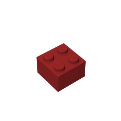 Brick 2 x 2 #3003 Dark Red 1 KG