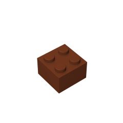 Brick 2 x 2 #3003 Reddish Brown