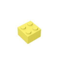 Brick 2 x 2 #3003 Bright Light Yellow