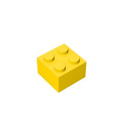 Brick 2 x 2 #3003 Yellow 1/4 KG