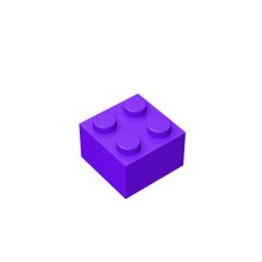 Brick 2 x 2 #3003 Dark Purple 1KG