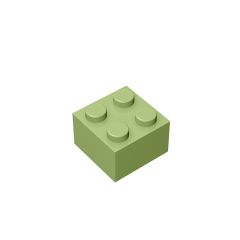 Brick 2 x 2 #3003 Olive Green