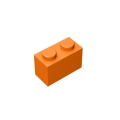 Brick 1 x 2 #3004 Orange 10 pieces