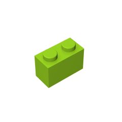 Brick 1 x 2 #3004 Lime