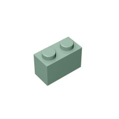 Brick 1 x 2 #3004 Sand Green 10 pieces