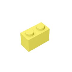 Brick 1 x 2 #3004 Bright Light Yellow