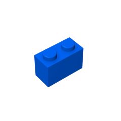 Brick 1 x 2 #3004 Blue