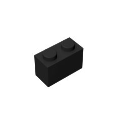 Brick 1 x 2 #3004 Black 10 pieces