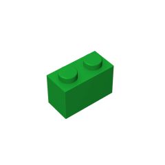 Brick 1 x 2 #3004 Green 10 pieces