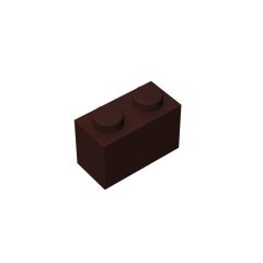 Brick 1 x 2 #3004 Dark Brown 10 pieces
