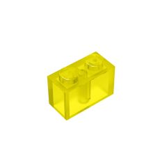 Brick 1 x 2 #3004 Trans-Yellow
