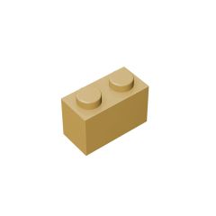Brick 1 x 2 #3004 Tan 10 pieces