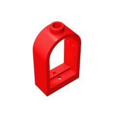 Window 1 x 2 x 2 2/3 With Rounded Top #30044 Red