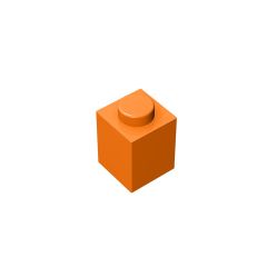 Brick 1 x 1 #3005 Orange