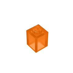 Brick 1 x 1 #3005 Trans-Orange