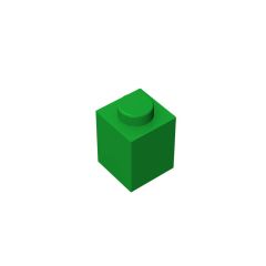 Brick 1 x 1 #3005 Green