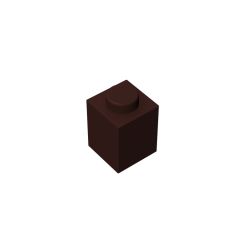 Brick 1 x 1 #3005 Dark Brown