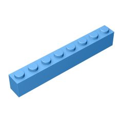 Brick 1 x 8 #3008 Medium Blue